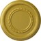 Ekena Millwork Federal Roped Small Ceiling Medallion (Fits Canopies up to 6"), 12 5/8"OD x 1 1/8"P, Rich Gold CM12FERGS - alternate 1